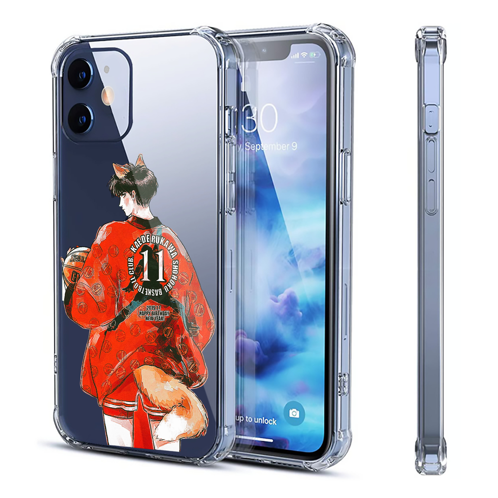（画像用） SLAM DUNK／スラムダンク 【iPhone 12シリーズ対応】透明スマホケース（クリアソフトケース）